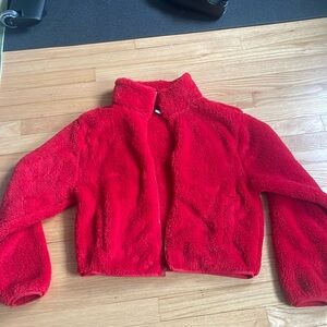 Old Navy Red Sherpa Jacket